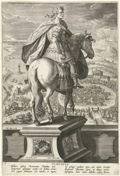 Keizer Claudius te paard