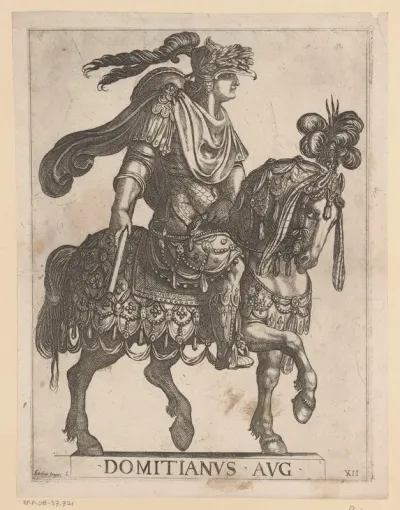 Keizer Domitianus te paard