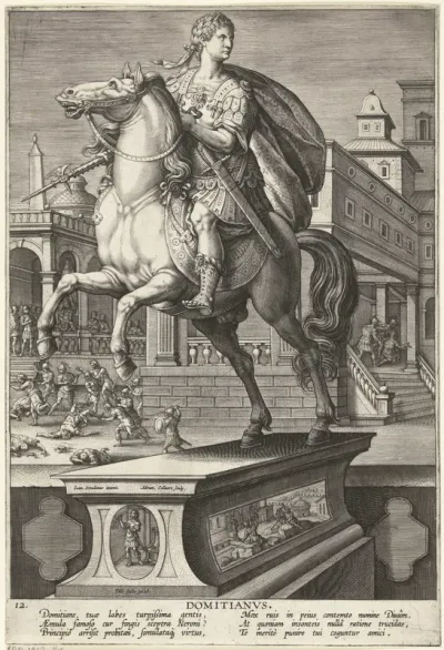 Keizer Domitianus te paard