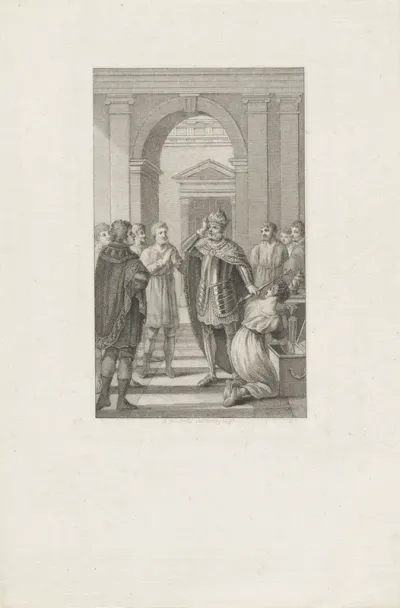 Keizer Frederik II grijpt naar zijn kroon