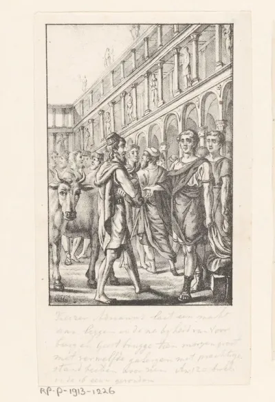 Keizer Hadrianus en de markt bij Voorburg