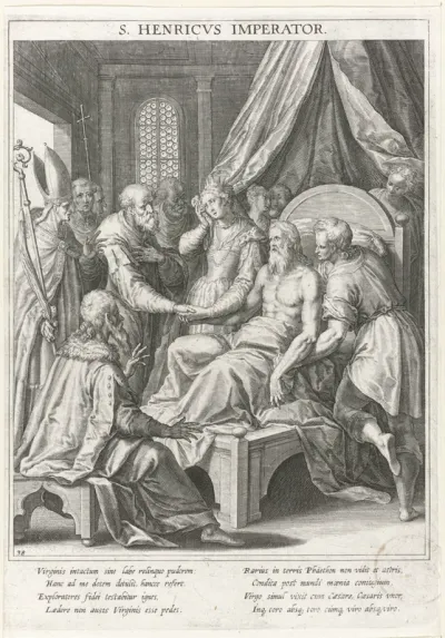 Keizer Hendrik II de Heilige op zijn sterfbed