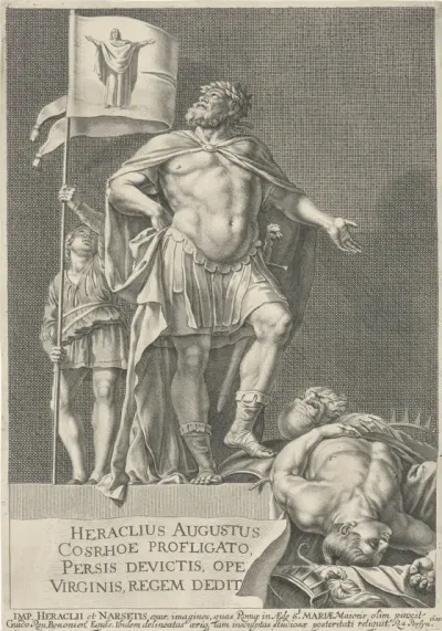Keizer Heraclius en koning Chosroës II