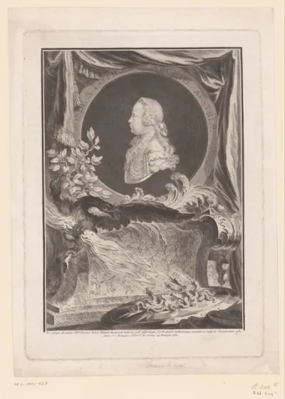 Keizer Jozef I in medaillon met Jupiter en Medusa