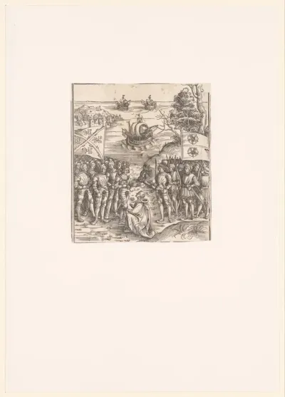 Keizer Maximiliaan I sluit vrede met Hendrik VII van Engeland