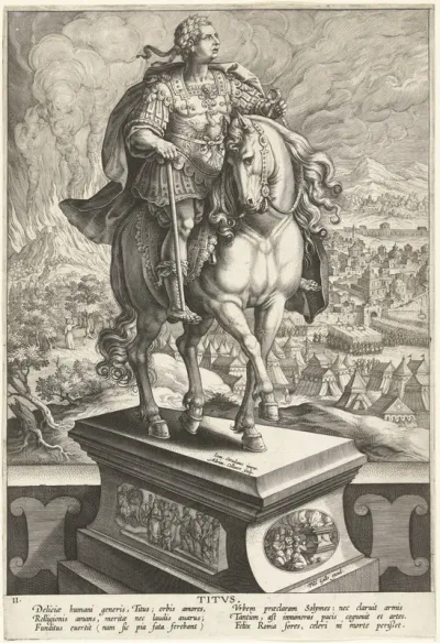 Keizer Titus te paard