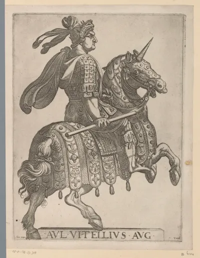 Keizer Vitellius te paard