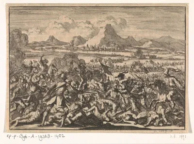 Keizerlijke leger door de Fransen verslagen bij Mázia in Valtellina en in de Adige gejaagd, 1635