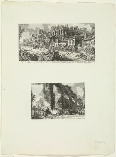 Keizerlijke paleizen op de Palatijn en de Aqua Claudia te Rome