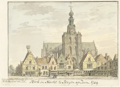 Kerk en Markt te Bergen op Zoom