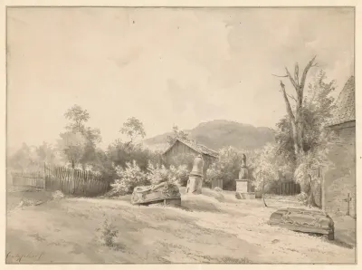 Kerkhof te Ilsenburg in het Harzgebergte