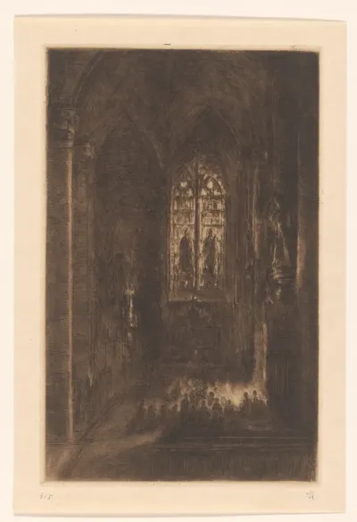 Kerkinterieur in Kleef