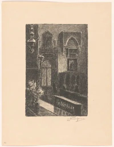 Kerkinterieur in Venetië