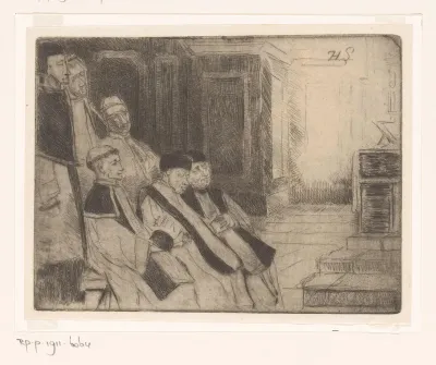 Kerkinterieur tijdens een Katholieke mis