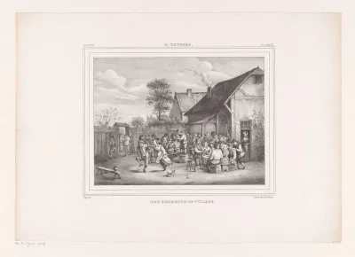 Kermis in een dorp