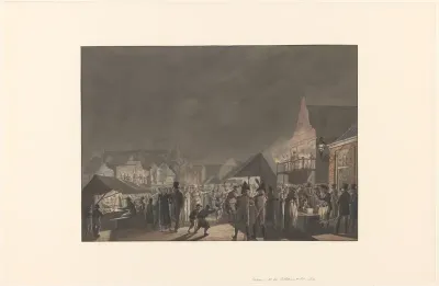 Kermis op de Botermarkt te Amsterdam, 1810