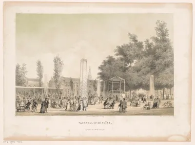 Kermis op de ruïne in Leiden