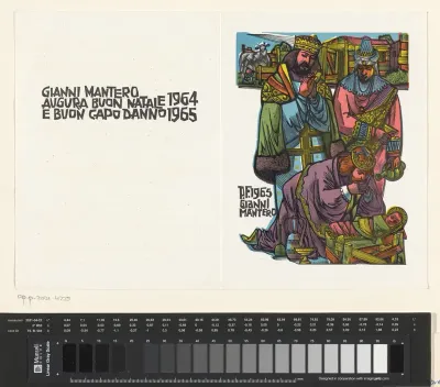 Kerst- en nieuwjaarswens voor 1964-1965 van Gianni Mantero