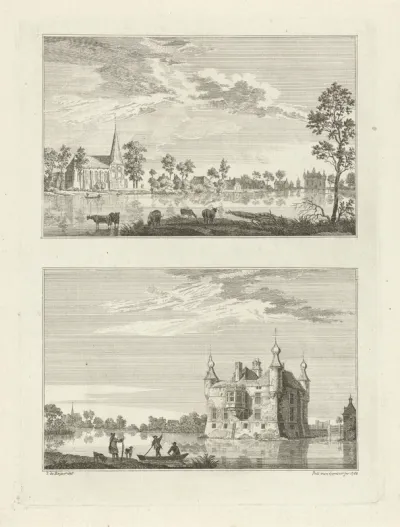 Kessel en het Kasteel Driesberg, 1744