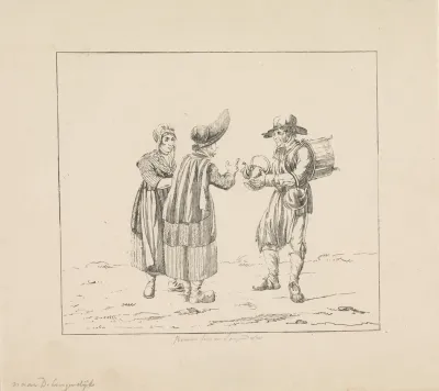 Ketellapper en twee vrouwen