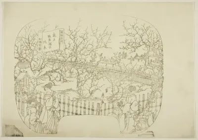 Key block for a print from the series "Toto meisho" (Famous Views of the Eastern Capital)