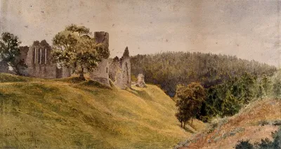 Kildrummy Castle, Aberdeenshire, frequented by Sir Patrick Manson in 1889