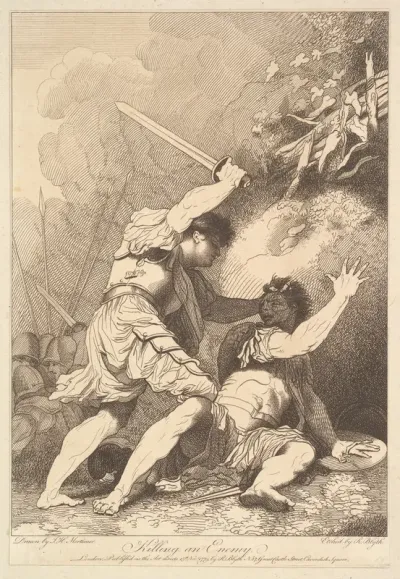 Killing an Enemy, from "Banditti Variously Employed"