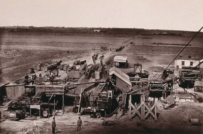 Kimberley, South Africa: Kimberley mine washing gear and floors