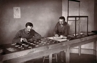 Kimberley, South Africa: sorting stones in a diamond office