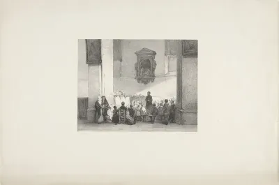Kinderen krijgen catechese in de kerk
