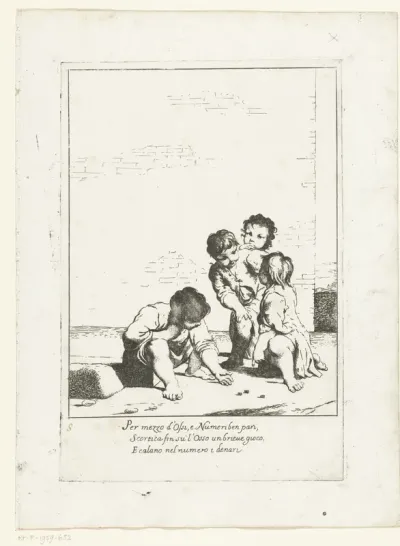 Kinderen spelen een dobbelspel
