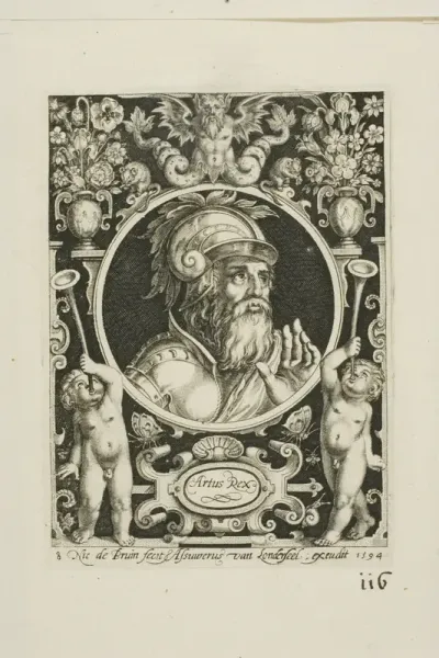 King Arthur, plate eight from The Nine Worthies