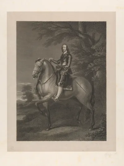 King Charles I. Engraving by C. Pye after A. van Dyck