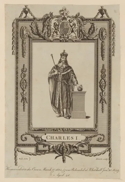 King Charles I. Engraving by H. Roberts after S. Wale