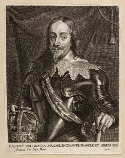 King Charles I. Engraving by J. Meyssens, 16--, after A. van Dyck