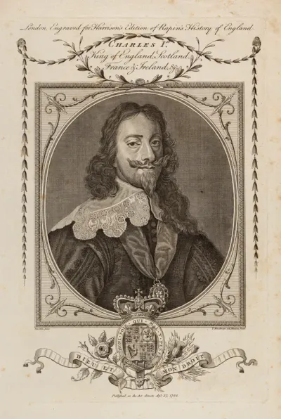 King Charles I. Engraving by T. Woodman and H. Mutlow, ca. 1784, after A. van Dyck