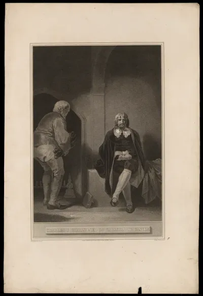 King Charles I imprisoned in Carisbrooke castle