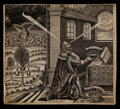 King Charles I praying