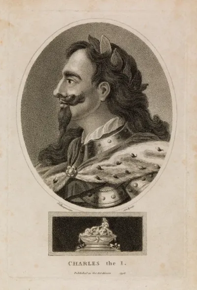 King Charles I. Stipple engraving by J. Chapman, 1796