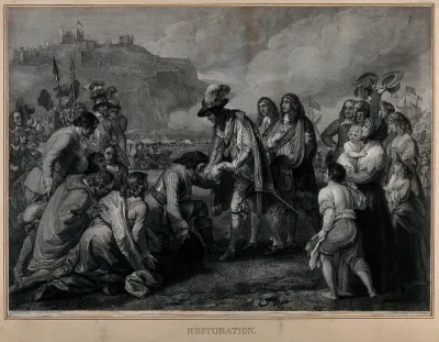 King Charles II landing in Dover in 1660