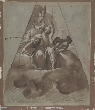King David with Angels