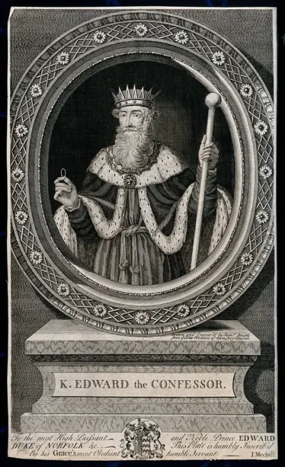 King Edward the Confessor, holding a ring and a sceptre