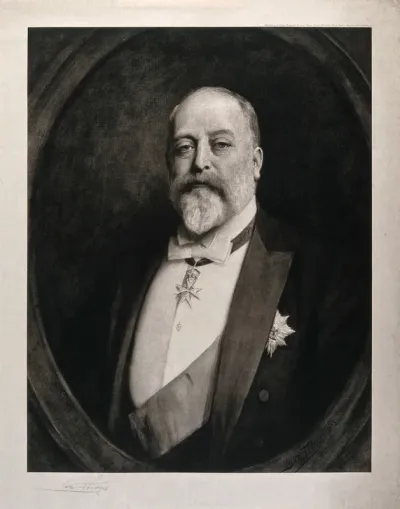 King Edward VII, head and shoulers