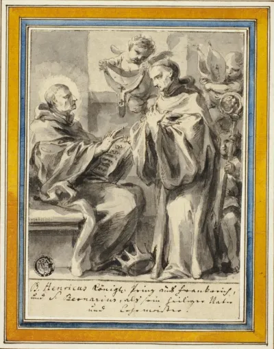 King Henry of France and Saint Bernard of Clairvaux