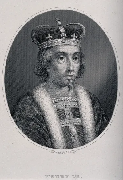 King Henry VI. Etching by G. Gabrielli, 1875
