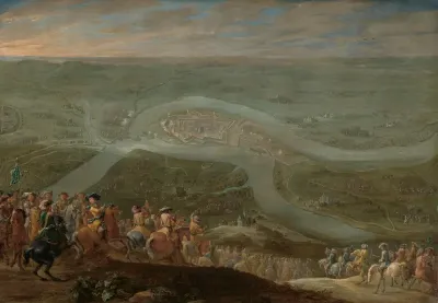 King Louis XIV and his Entourage at the Siege of Schenkenschans, 1672