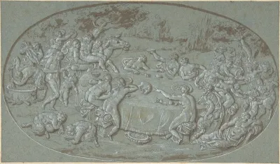 King Midas Feasting At The Arrival of Silenus