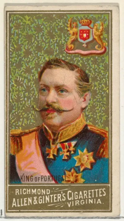 King of Portugal, from World's Sovereigns series (N34) for Allen & Ginter Cigarettes