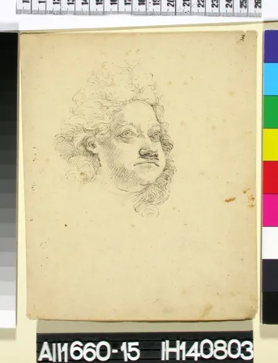 King of Prussia Fredrik I, drawn after death mask