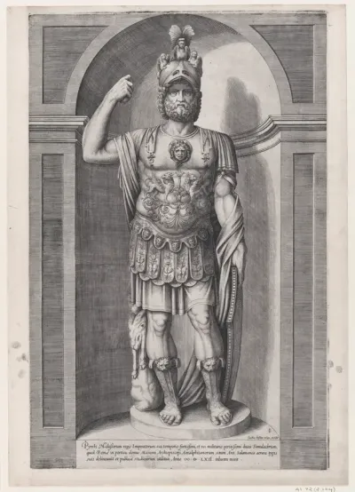 King Pyrrhus, from "Speculum Romanae Magnificentiae"